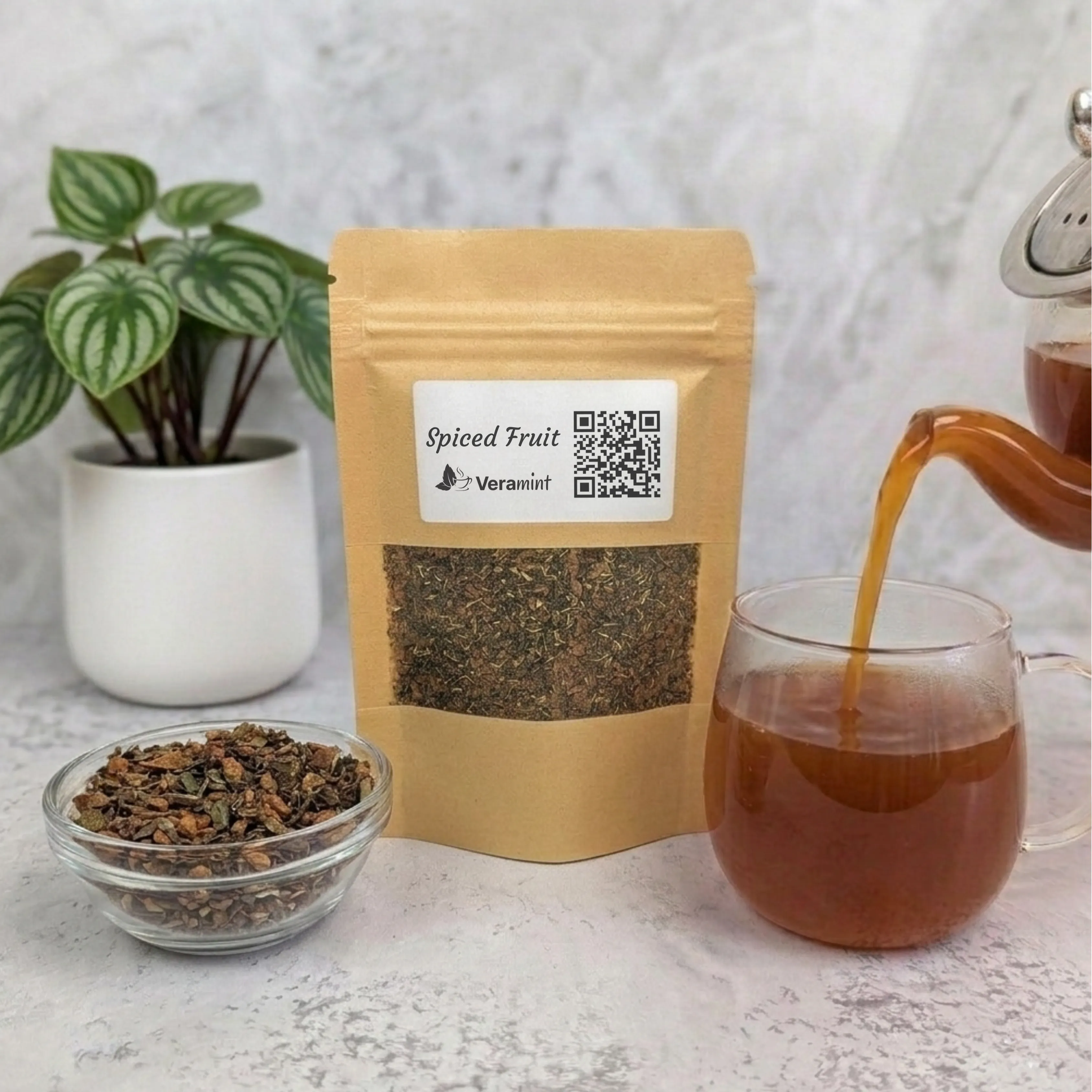 spiced fruit tea blend packet photo