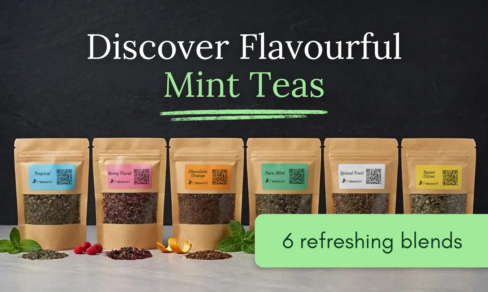 Banner promoting the products on offer