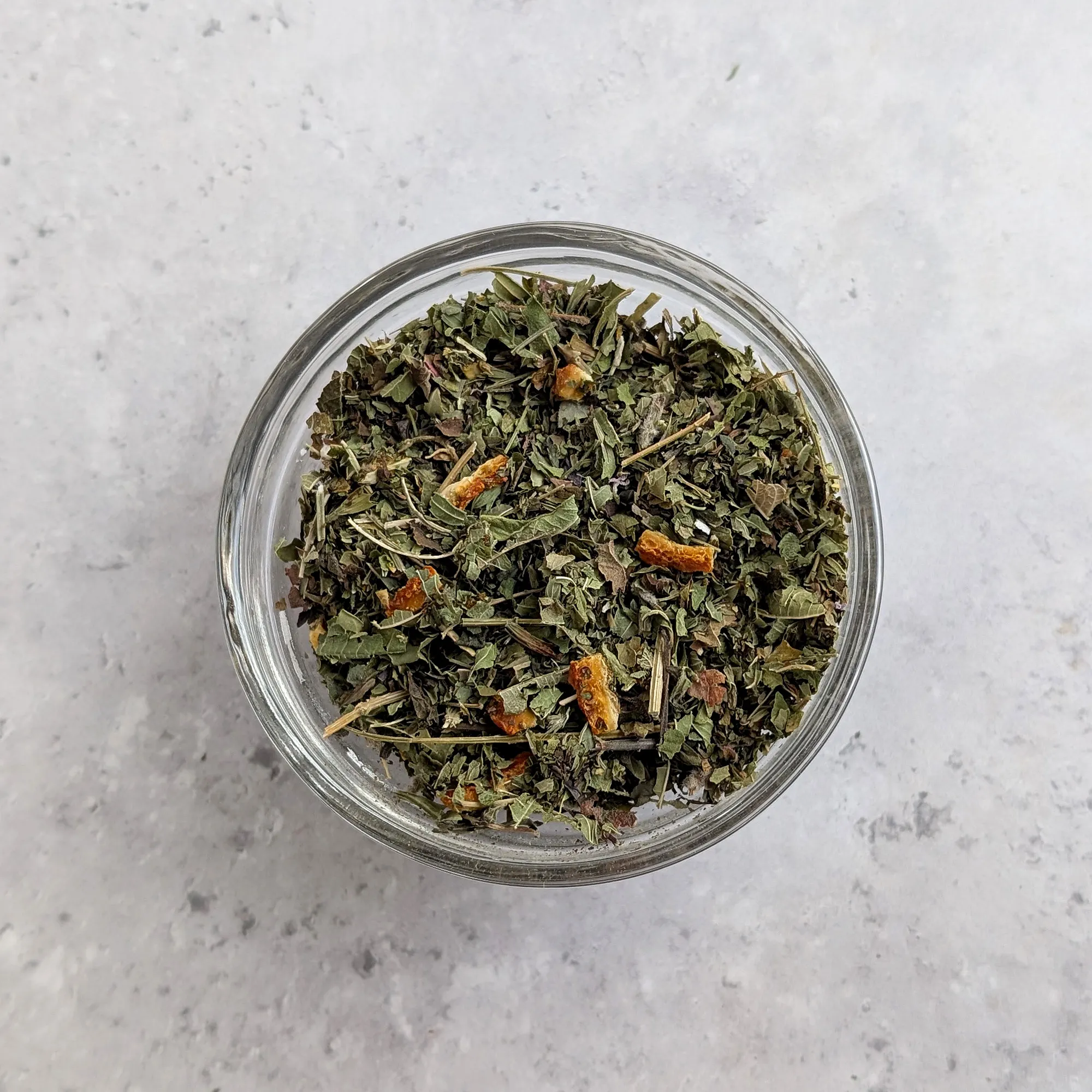sweet citrus tea blend in bowl photo